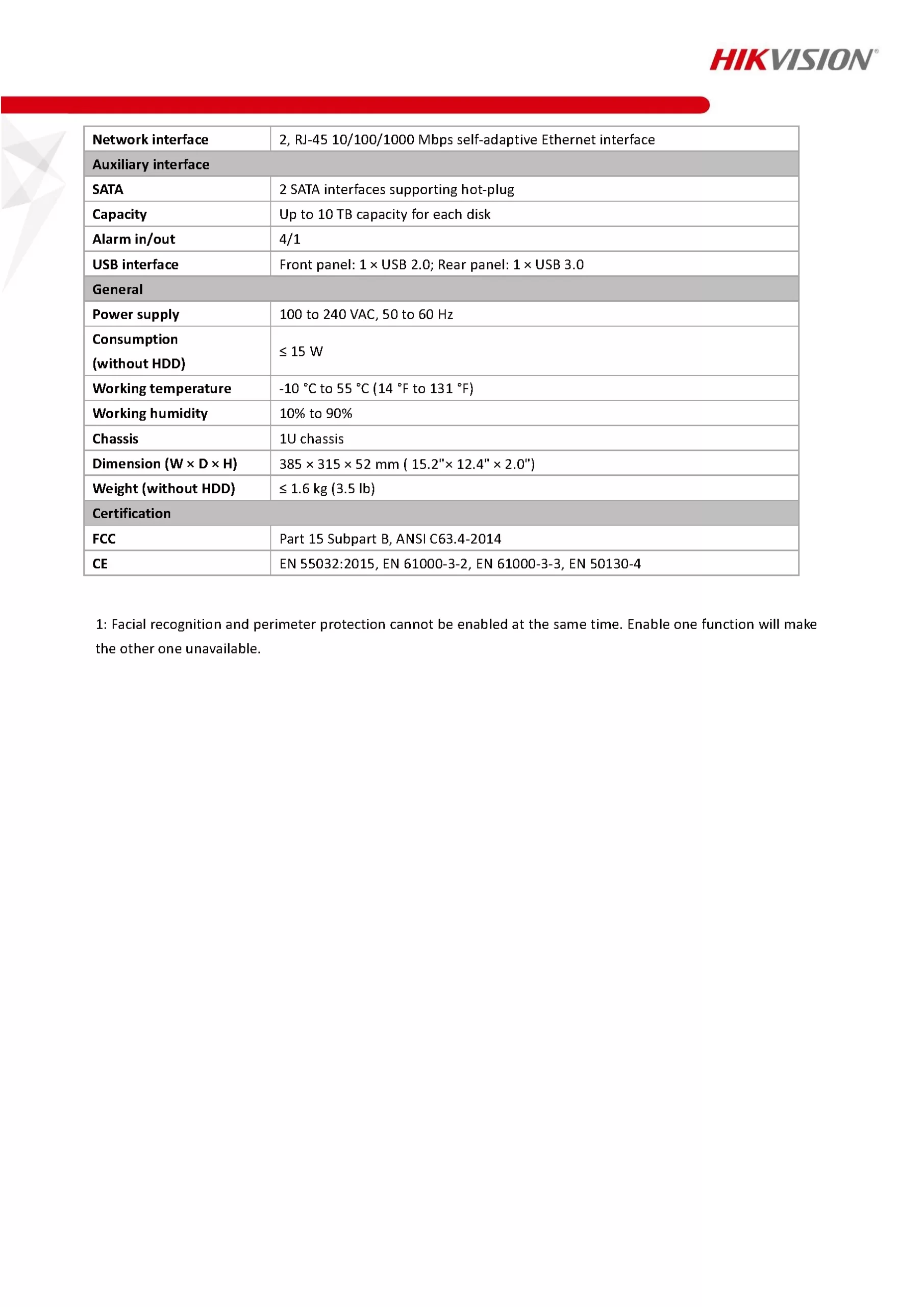 HikVision DS-7608NXI-I2-S Spec 02