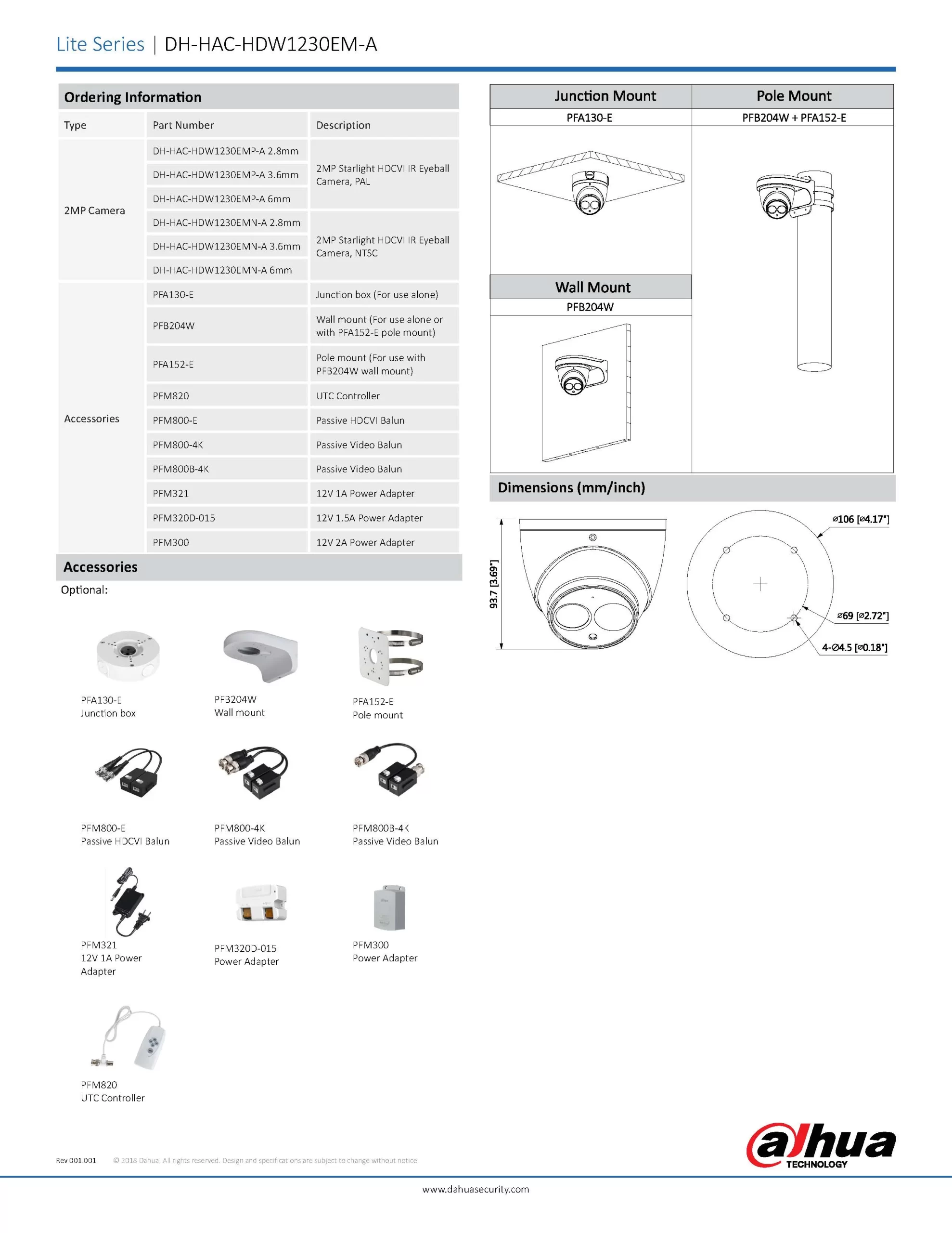 Dahua HAC-HDW1230EMP-A Spec 03