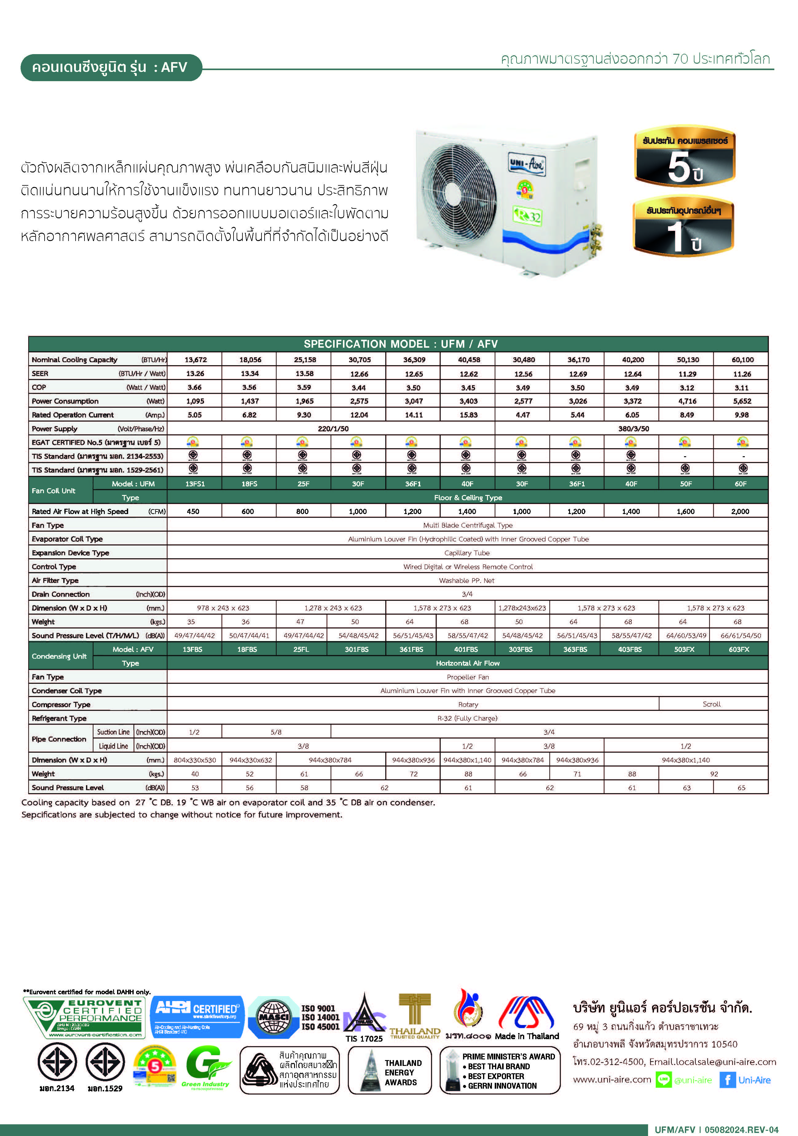 Uniaire-UFM-AFV-2024-Spac