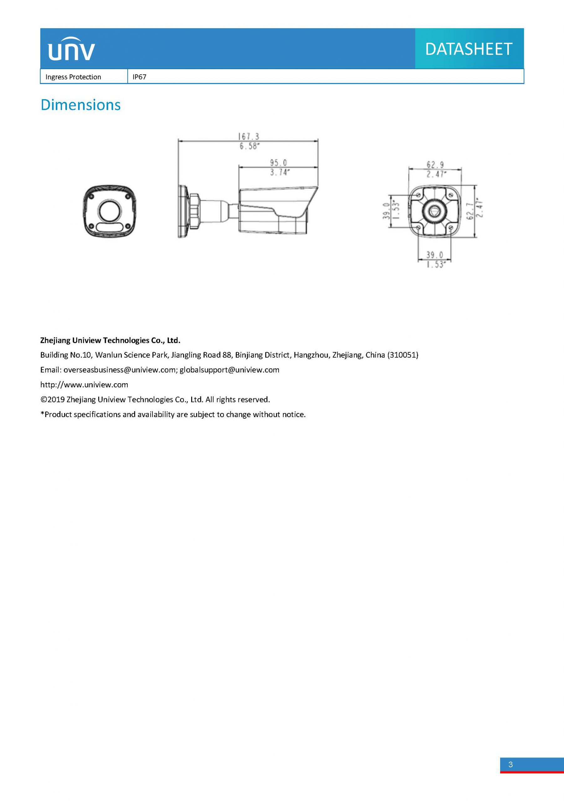UniView IPC2122CR3-PF40(60)-A Spec 03