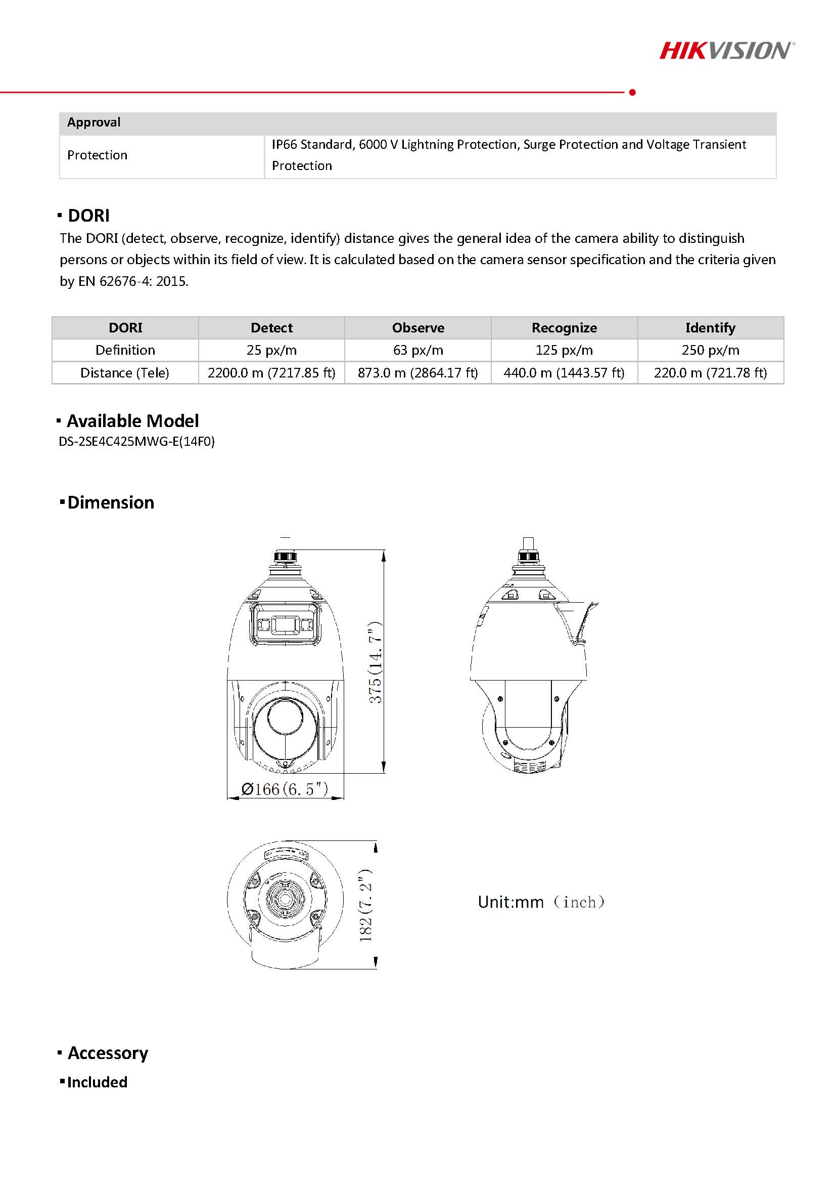 HikVision DS-2SE4C425MWG-E(14F0) Spec 04