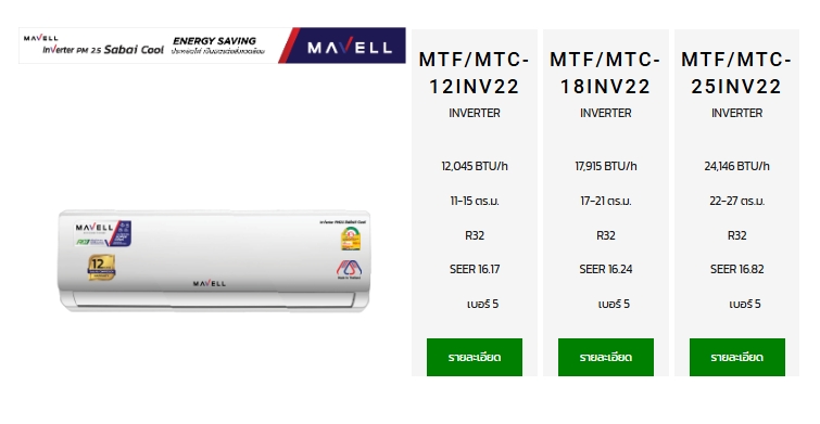 mavell mtf series spec