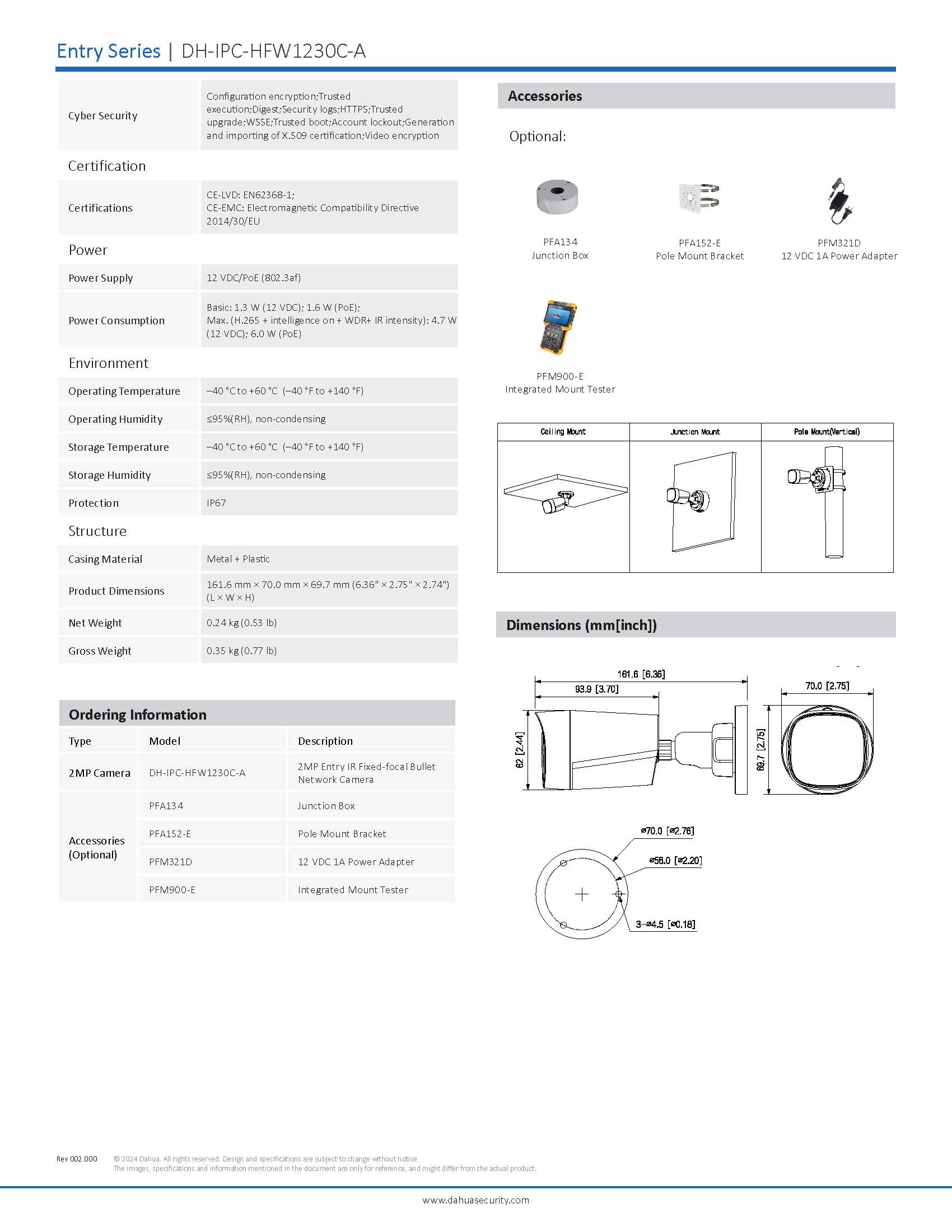 DHI-NVR4116HS-4KS3 Speck