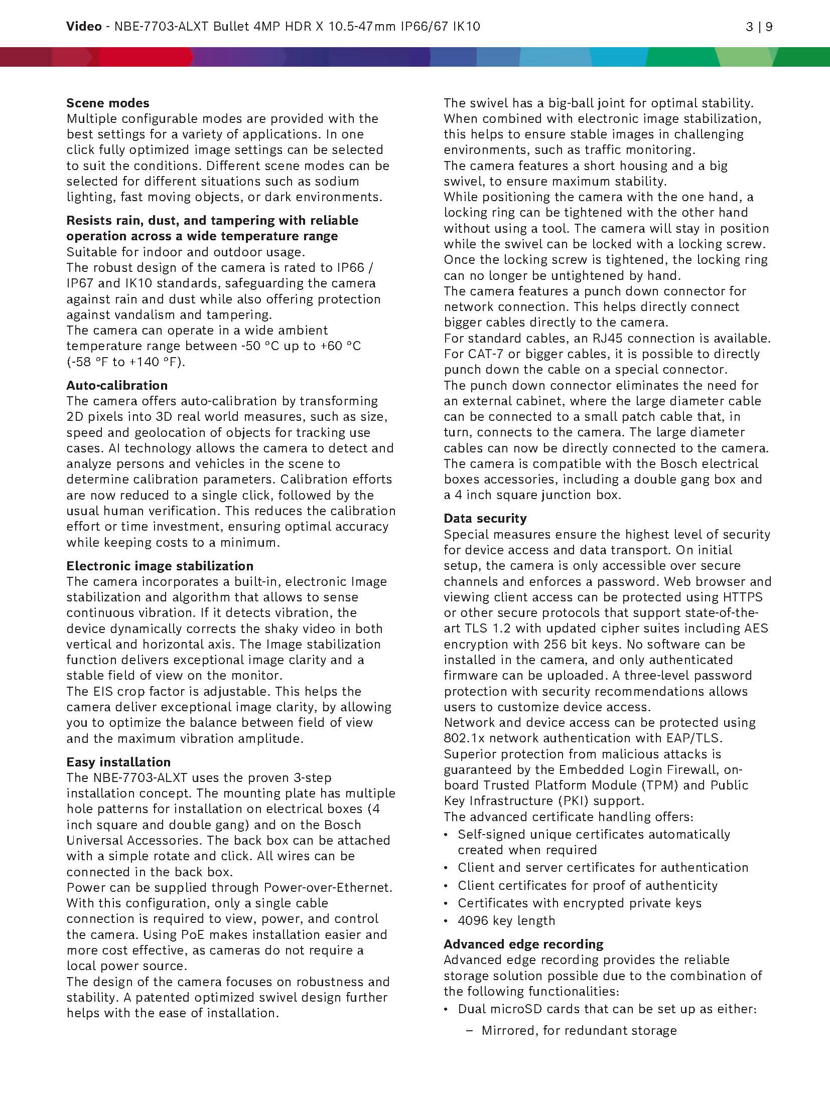 Bosch NBE–7703–ALX Brochures Spec 02