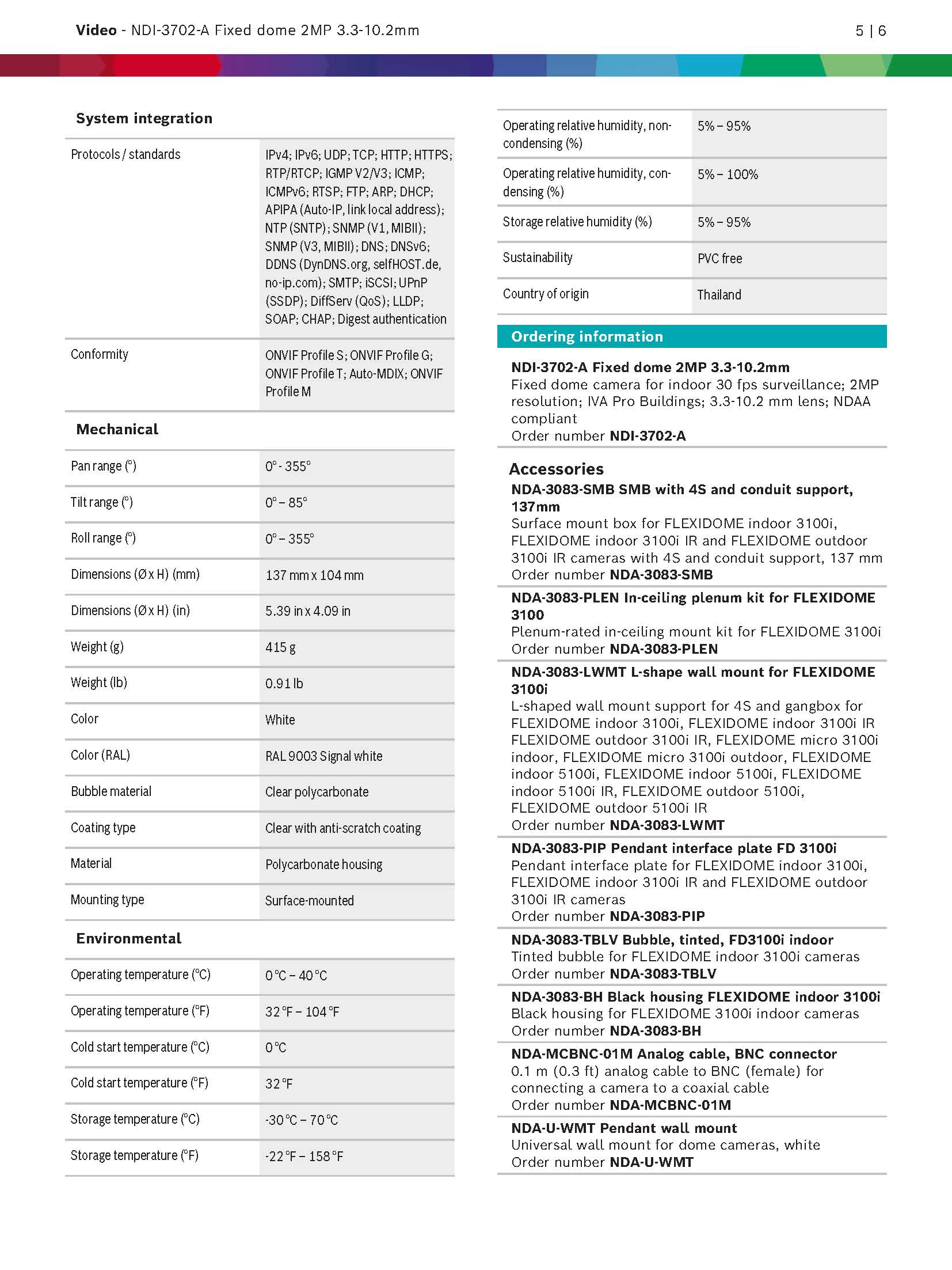 Bosch NDI-3702-A Spec 03