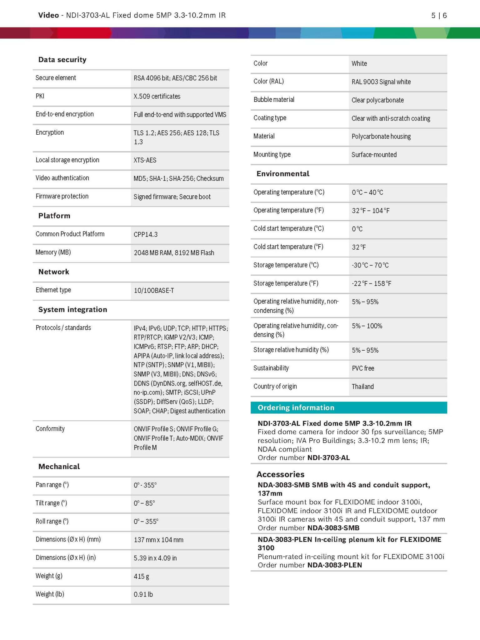 Bosch NDI-3703-AL Spec 03