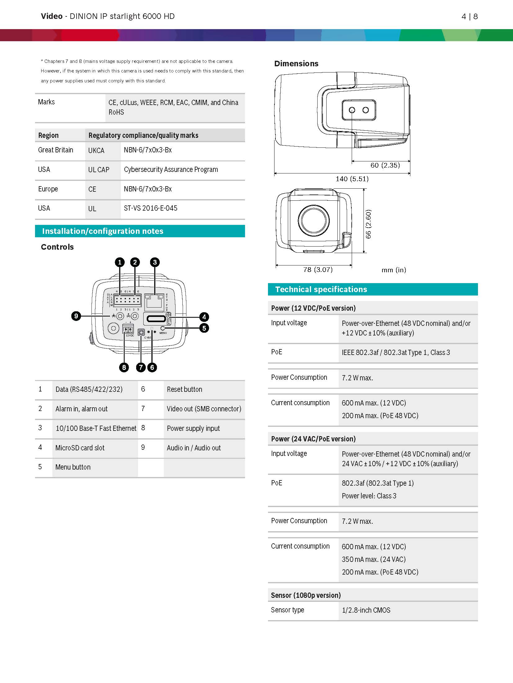 Bosch NBN–63013–B Spec 01