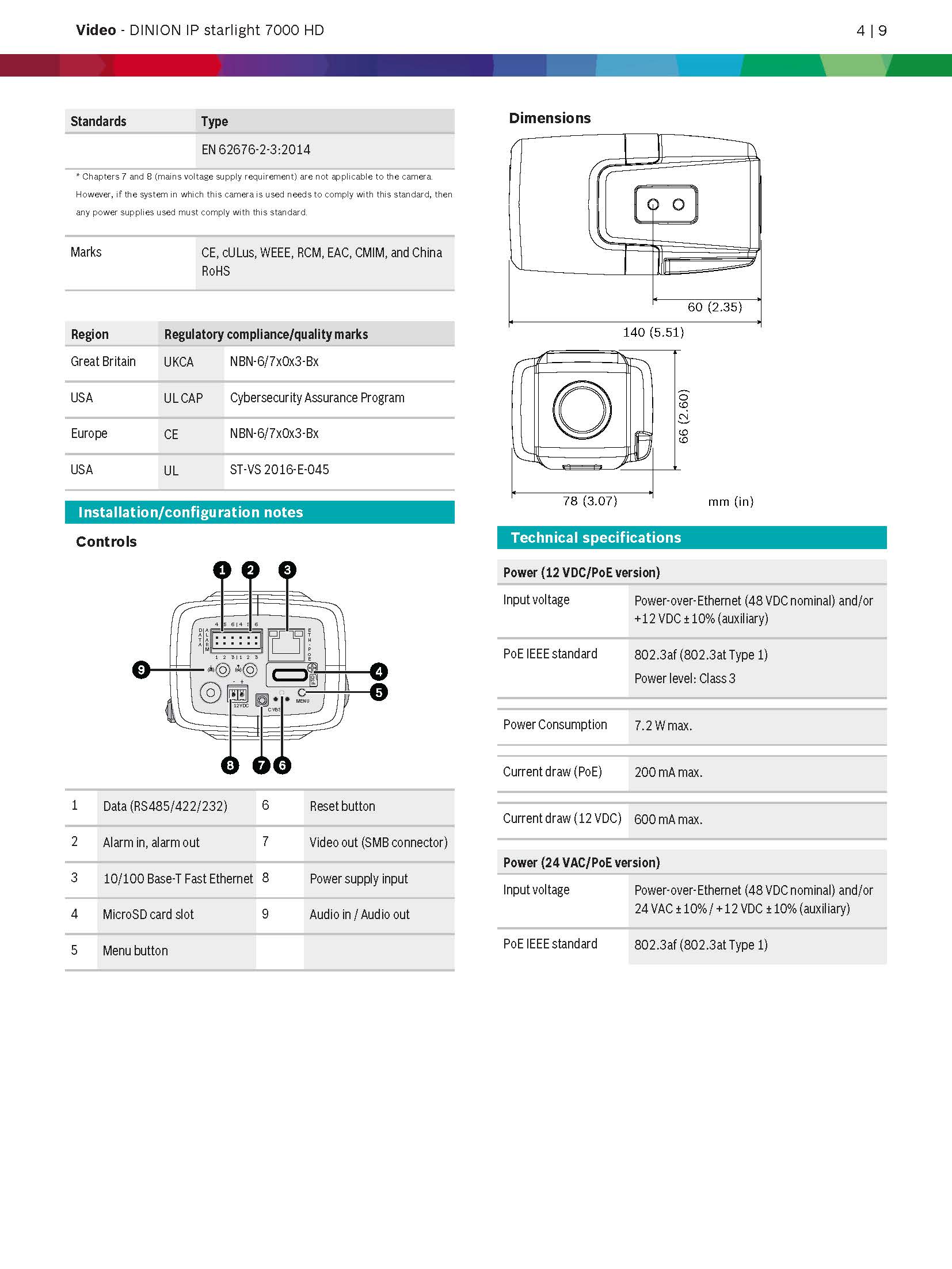 Bosch NBN–73013–BA Spec 01