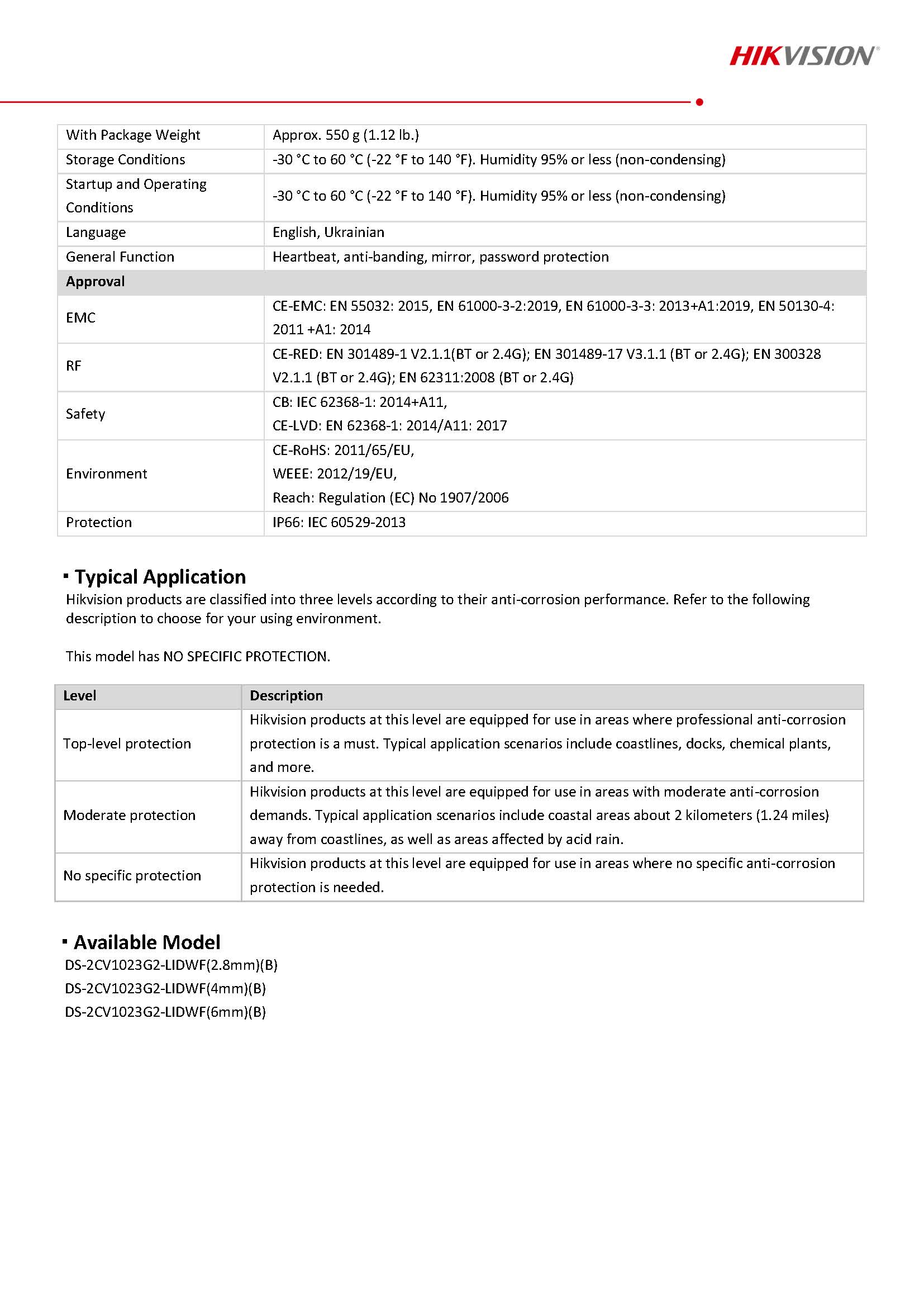Hikvision DS-2CV1023G2-LIDW(F)(B) Spec 03