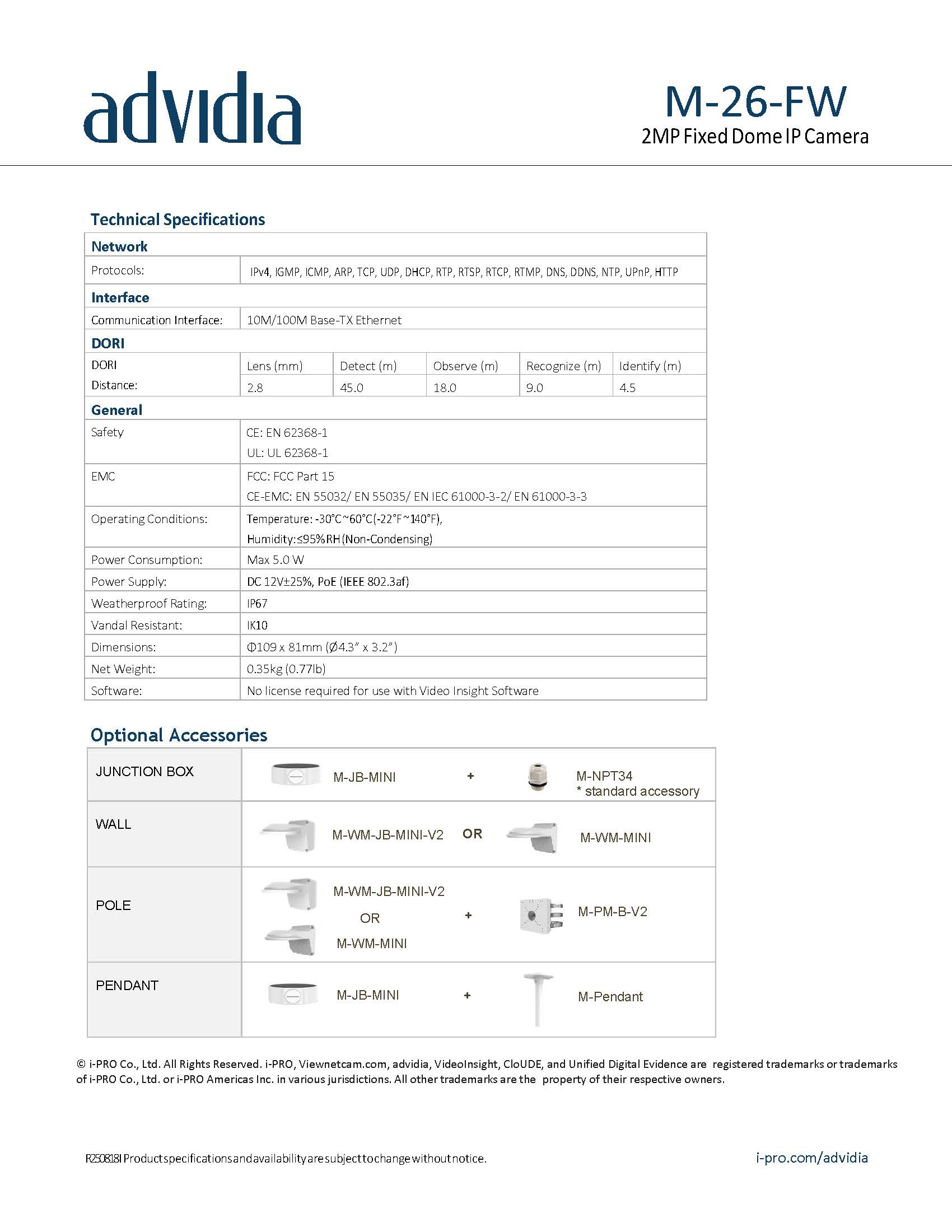 Advidia I M-26-FW Spec 02