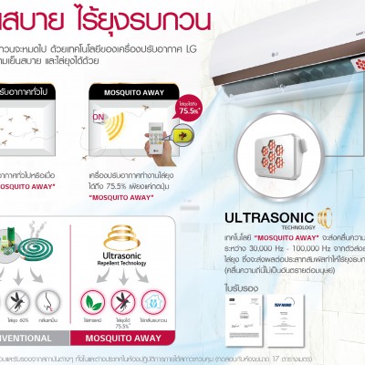 ไล่ยุงได้!! เครื่องปรับอากาศ LG IM10H1 สัมผัสความเย็นทั้งกายและใจ ไร้ยุงรบกวน