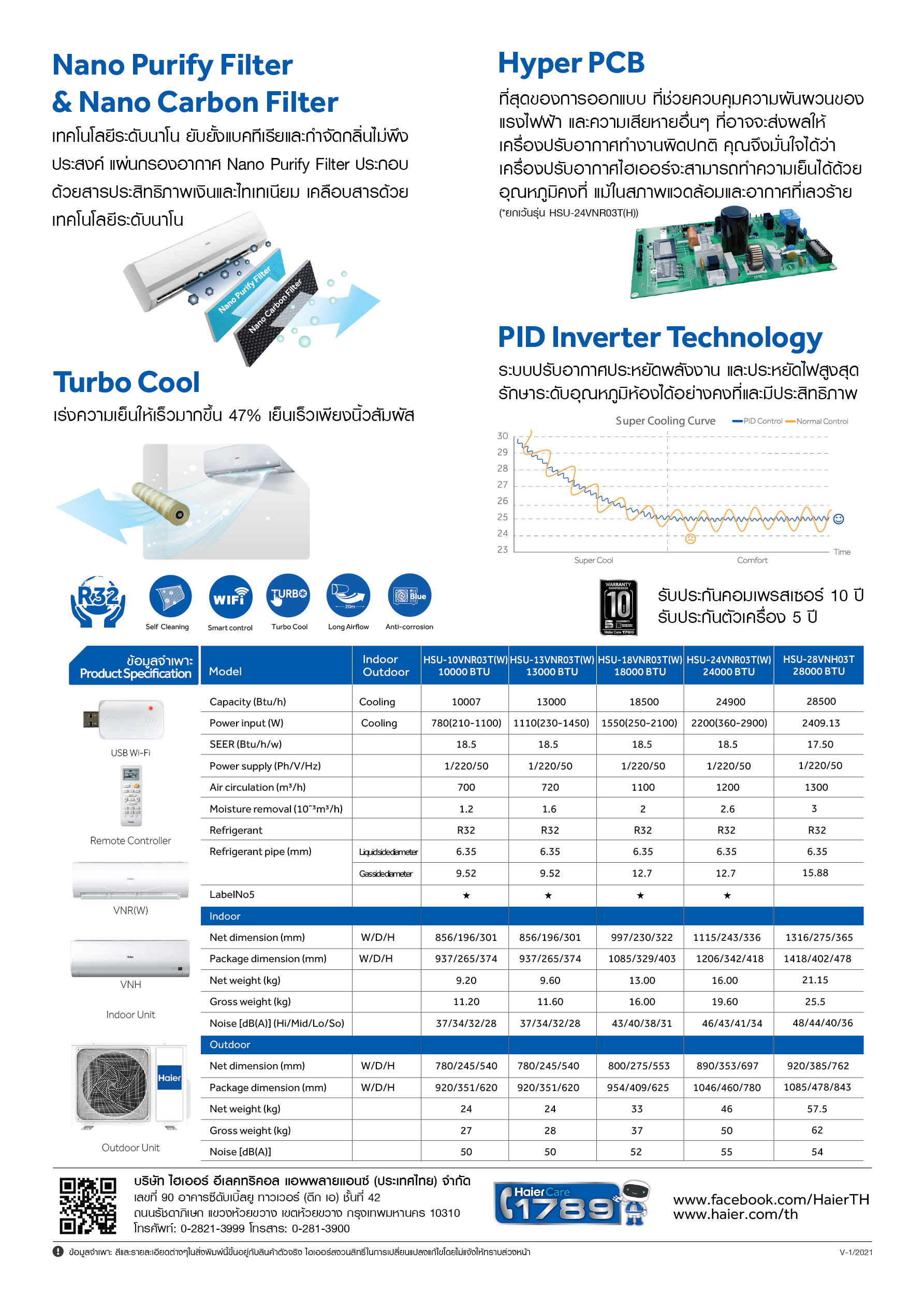 Haier VNR(W) Series Spec2