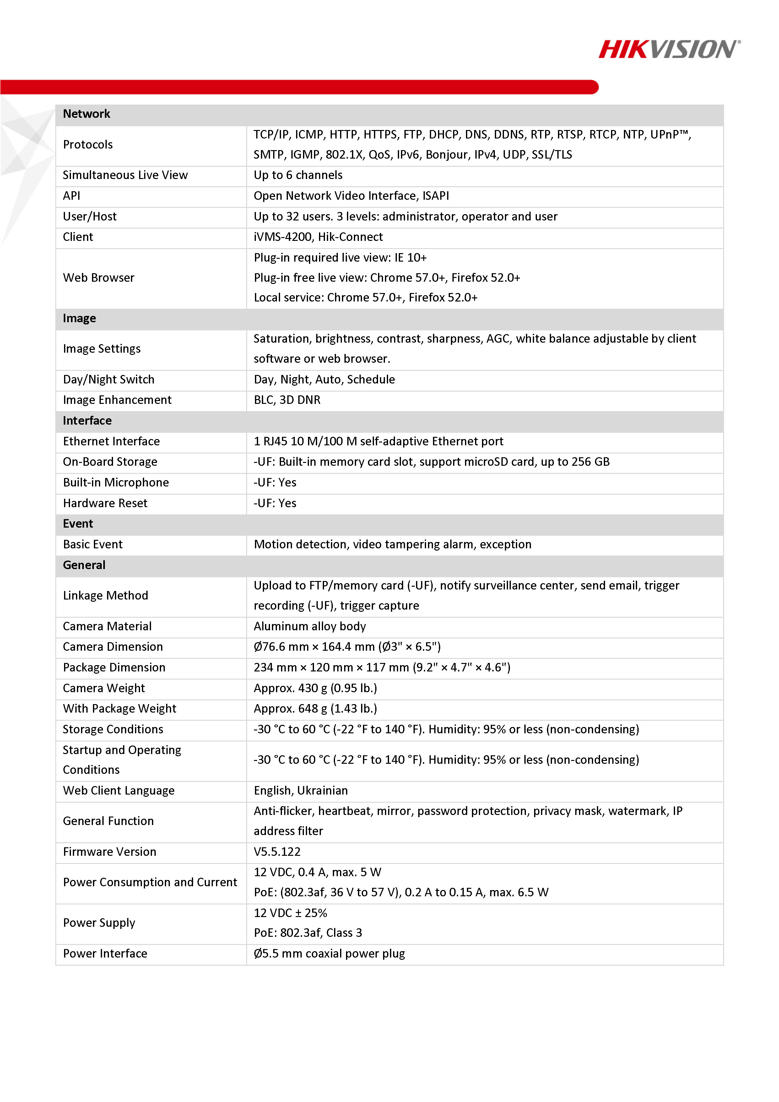 HikVision DS-2CD1047G0-LUF Spec02