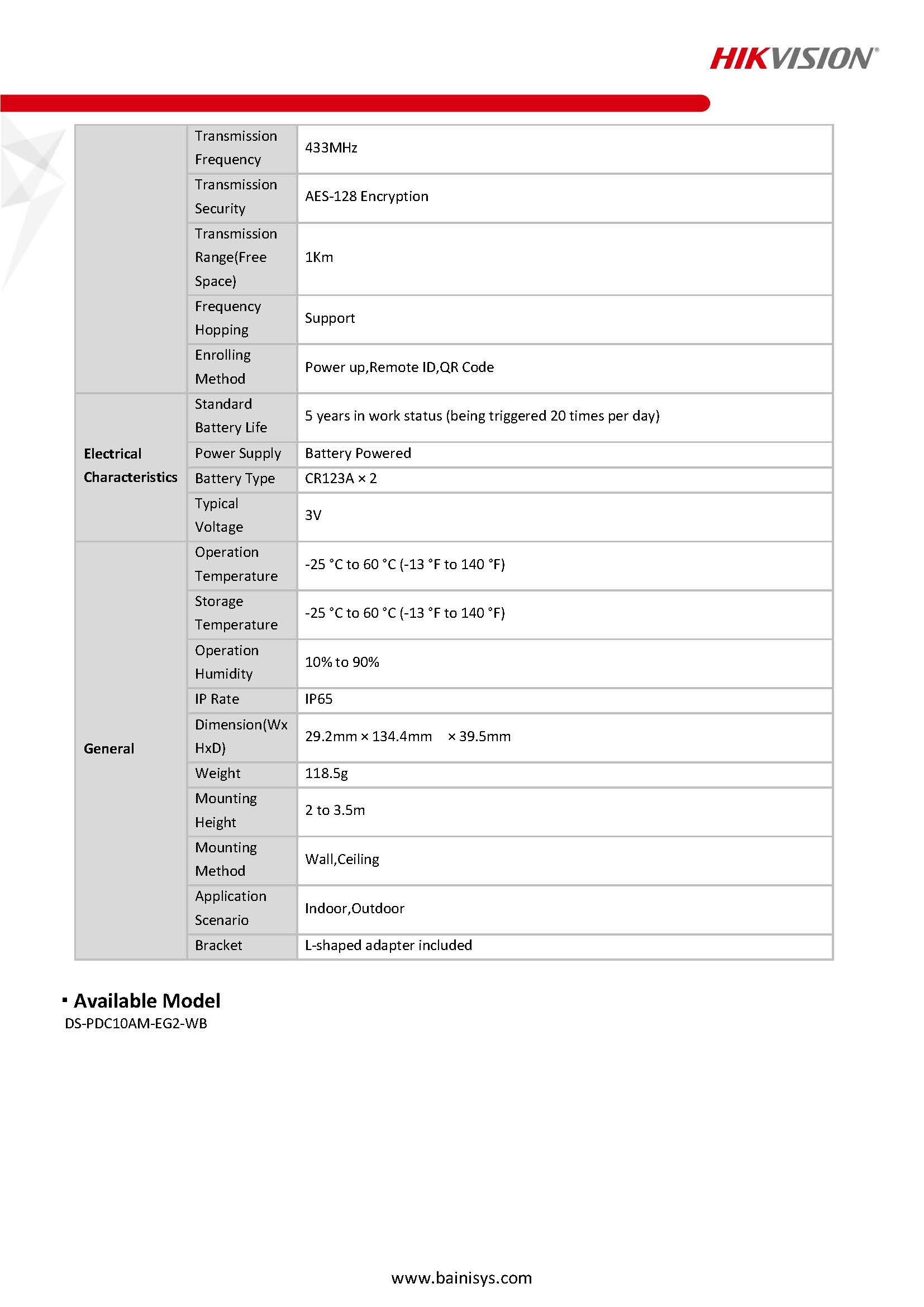 HikVision DS-PDC10AM-EG2-WB Spec 02