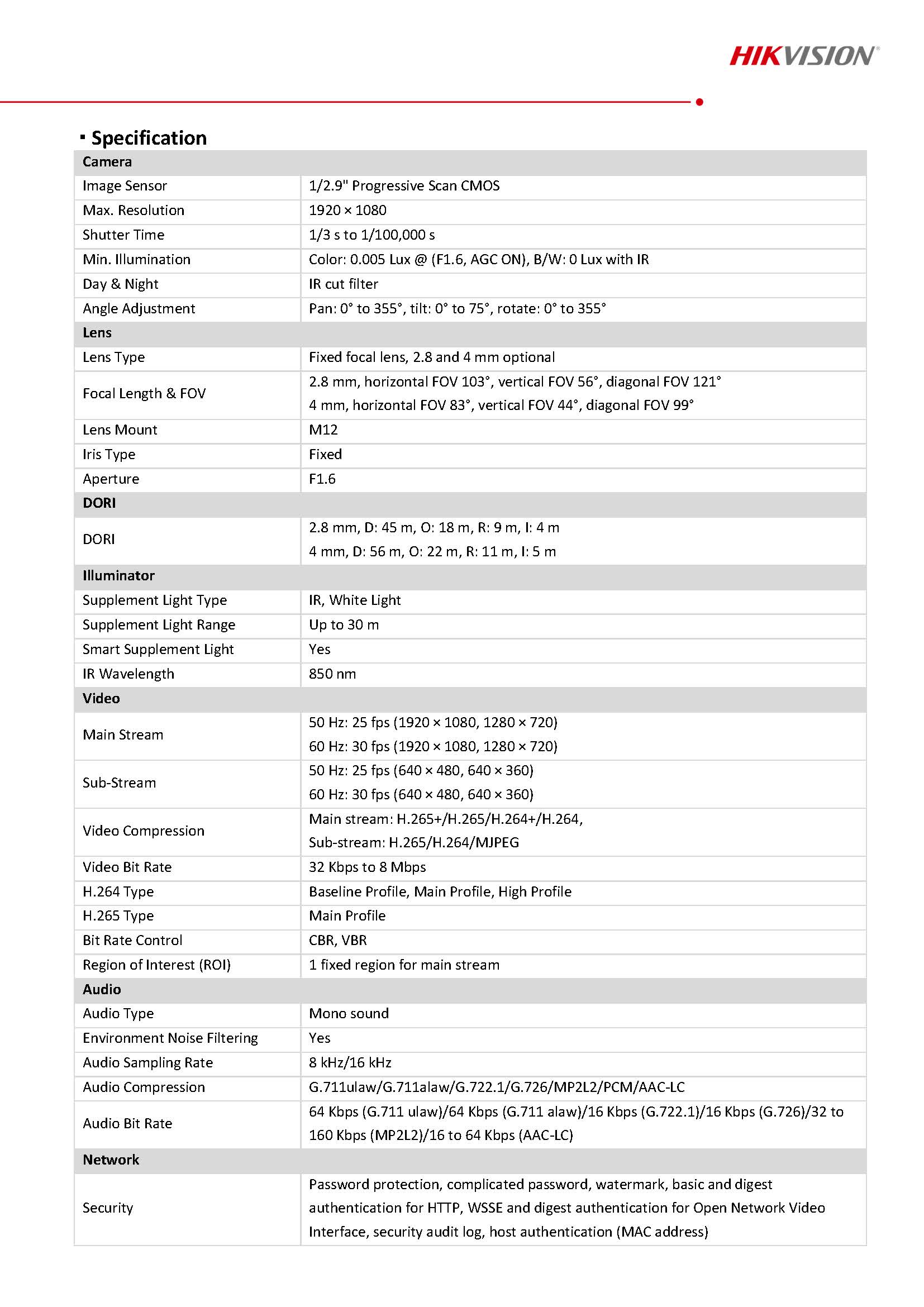 HikVision DS-2CD1123G2-LIUF spec 01
