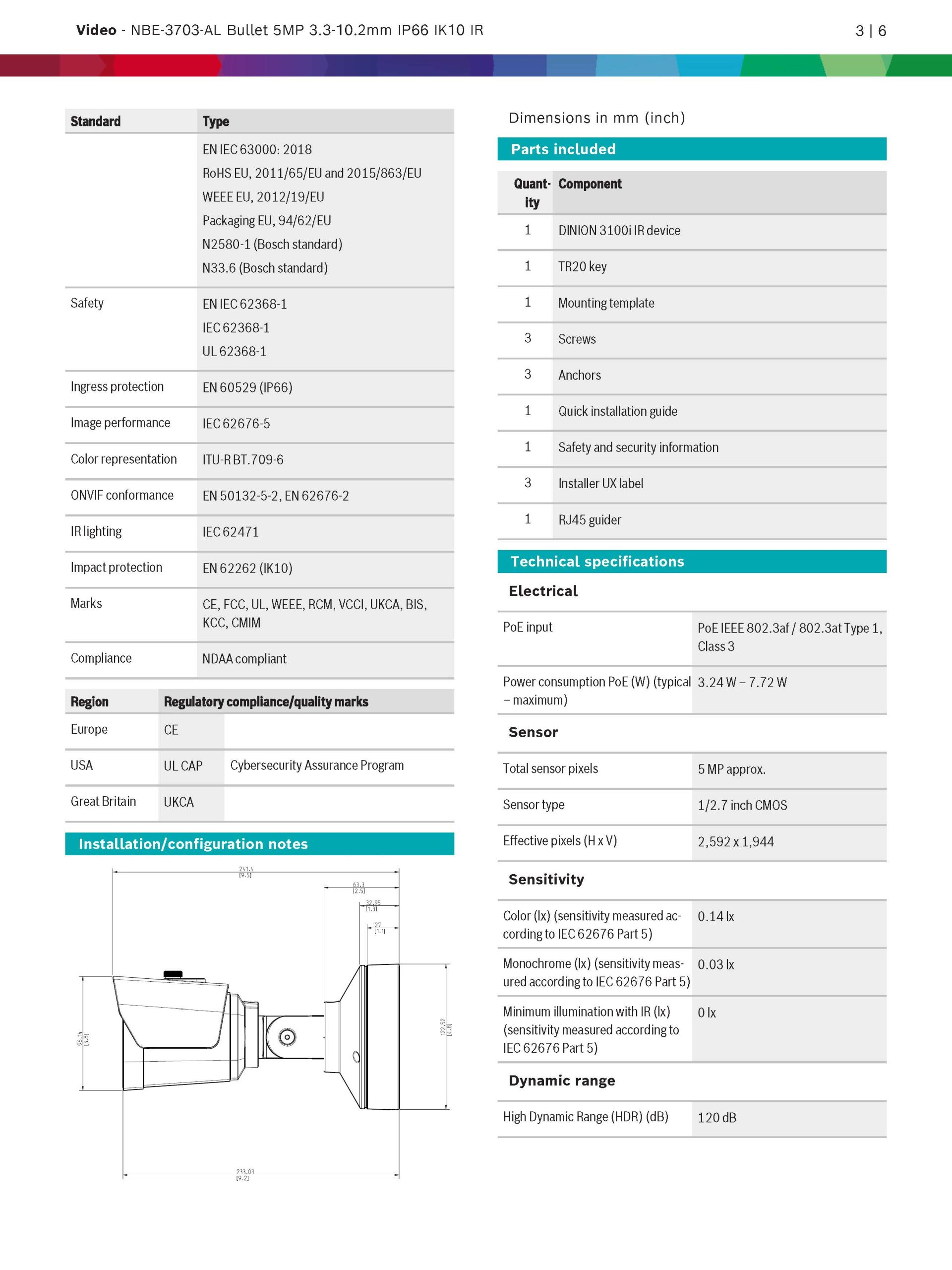 Bosch NBE-3703-AL Spec 01