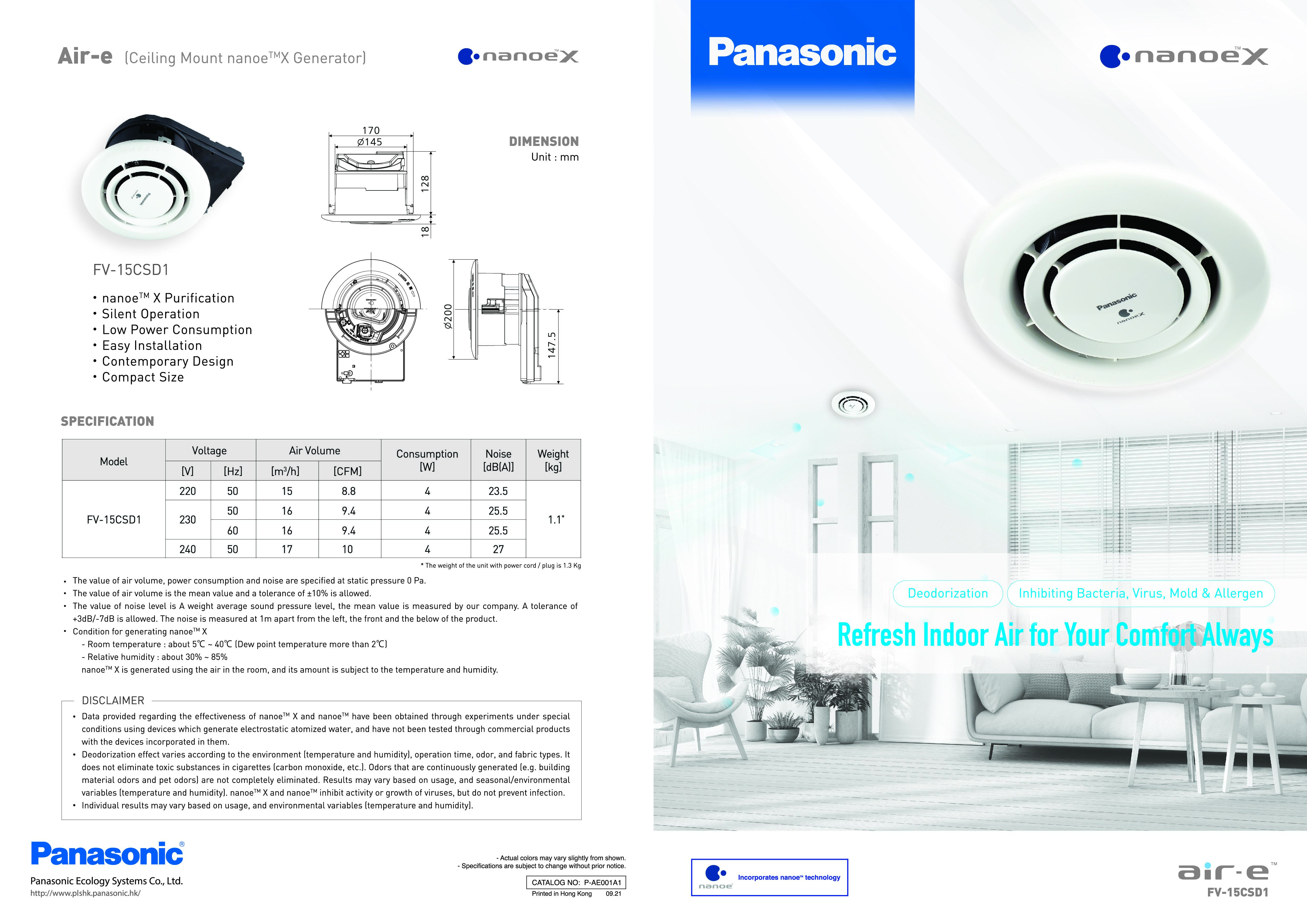 Panasonic-FV-15CSD1-Spac
